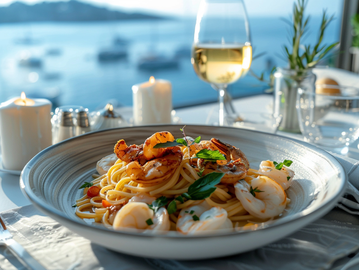 spaghettis fruits de mer