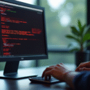 Ecran d'ordinateur affichant une erreur L1109 dans un bureau professionnel