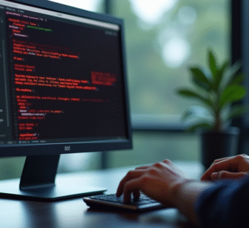 Ecran d'ordinateur affichant une erreur L1109 dans un bureau professionnel
