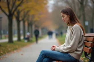 Personne réfléchissant à la perte de confiance en soi