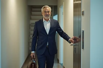 Porte blindée sécurisant une entrée contre les effractions