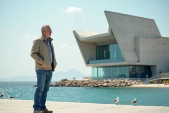Vue de la villa Méditerranée à Marseille en attente de projets futurs
